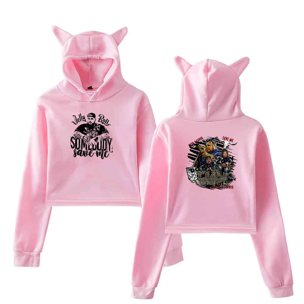 Jelly Roll Cropped Hoodie #4 - Image 5